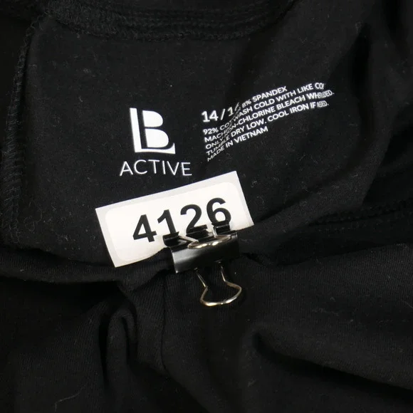 Lane Bryant LB Active Capri Pants Womens 14 16 Black Stretch Sweatpants Athletic - Picture 7 of 7